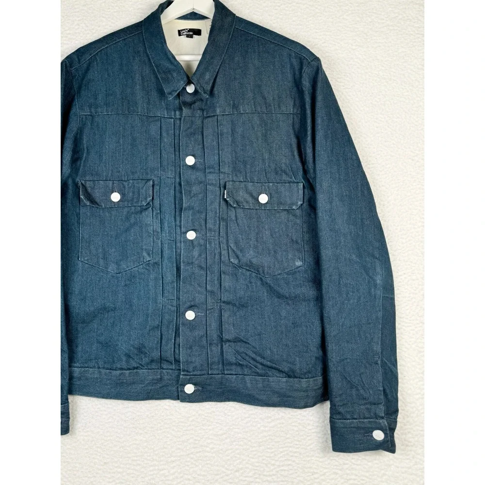 Levi's California Jacket Men's Large Blue Denim Indigo type 2